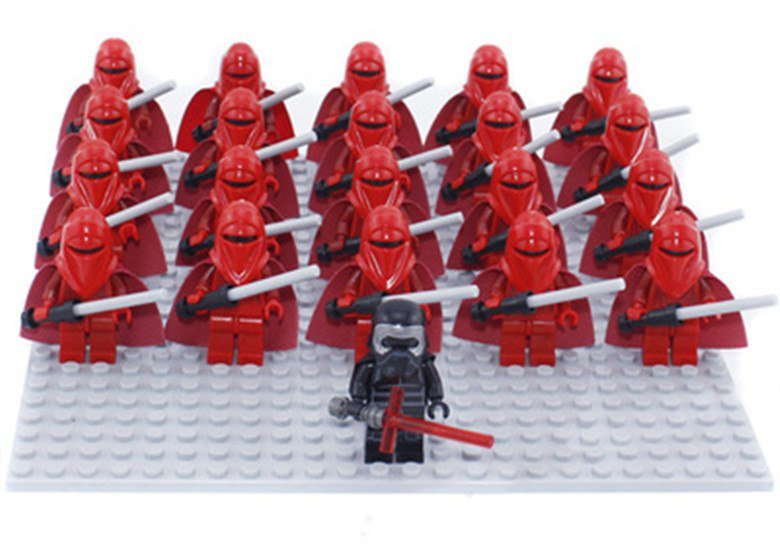 21pcs/set Kylo Ren Leader The Red Guard Minifigures Star Wars The Force Awakens