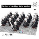 21pcs Soldiers of Gondor Army Archer Infantry The Lord of the Rings Minifigures