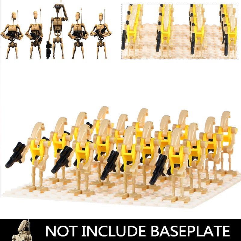 16pcs/set Battle Droid Military with Gun Star Wars The Clone Wars Minifigures