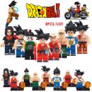 8pcs/set Dragon Ball Z Goku Gohan Vegeta Krillin Android 17 Chiaotzu Minifigures