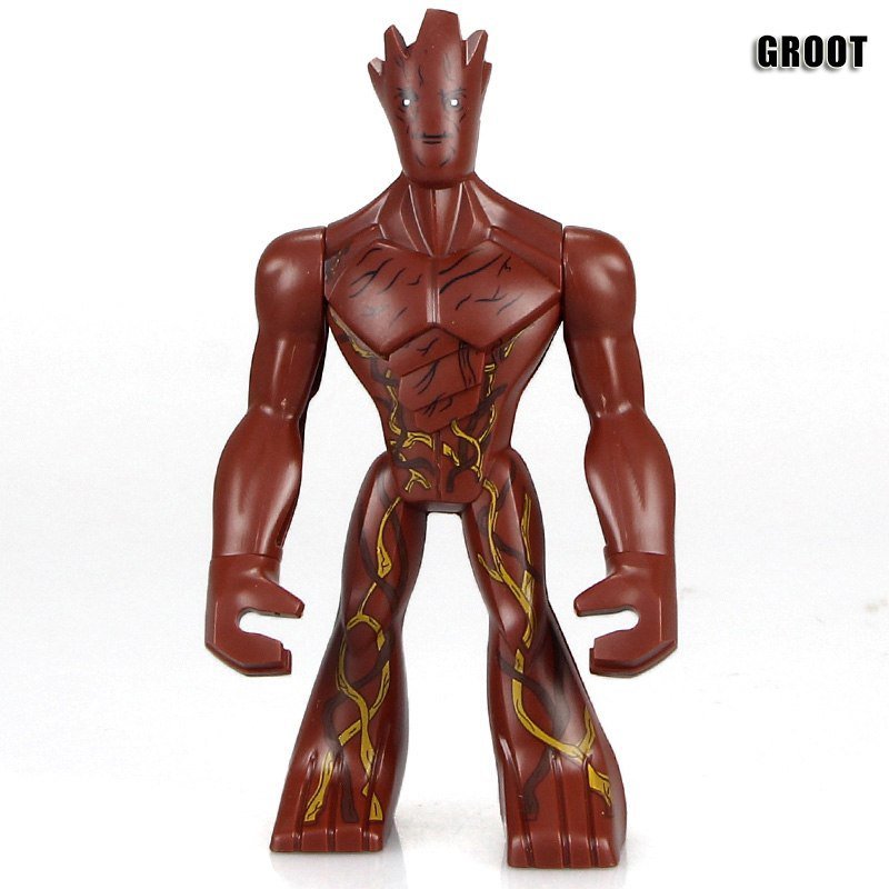 Single Sale Big Size Tree man Groot Guardians of the Galaxy Marvel Minifigure