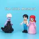 3pcs/set The Little Mermaid Disney Princess Ariel Prince Eric Ursula Minifigures