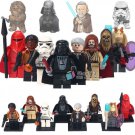 8pcs/set Star Wars Minifigures Darth Vader Obi-Wan Finn Chewbacca Royal Guard
