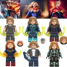 6pcs/set Captain Marvel Carol Danvers Avengers Infinity War Endgame Minifigures