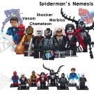 8pcs/set Spider-Man Movie Minifigures Venom Hydro-Man Chameleon Morbius Shocker