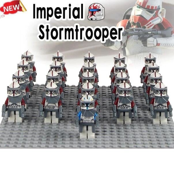 21pcs/set Star Wars 104th Battalion Minifigures The Leader And Wolfpack Troopers