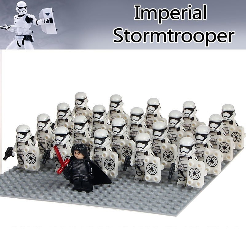 21pcs/set Star Wars The Last Jedi Kylo Ren And Imperial Stormtrooper Minifigures