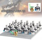 21pcs/set Star Wars Jedi Master Yoda Leader 41st Stormtrooper Legion Minifigures
