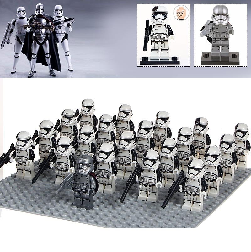 21pcs/set Captain Phasma and Stormtrooper Army Star Wars Last Jedi Minifigures