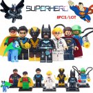 8pcs/set DC Superhero The Batman Robin Harley Nightwing Quinn Jor-El Minifigures