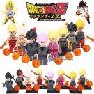 8pcs Dragon Ball Minifigures Super Saiyan Rose Ultra Instinct Goku Black Bardock