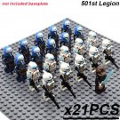 21pcs/set Anakin Skywalker Jango Fett Clone troopers Star Wars Wars Minifigures