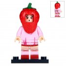 The Strawberry Girl Minifigures Fruit Series Moc Toy Gift For Kids