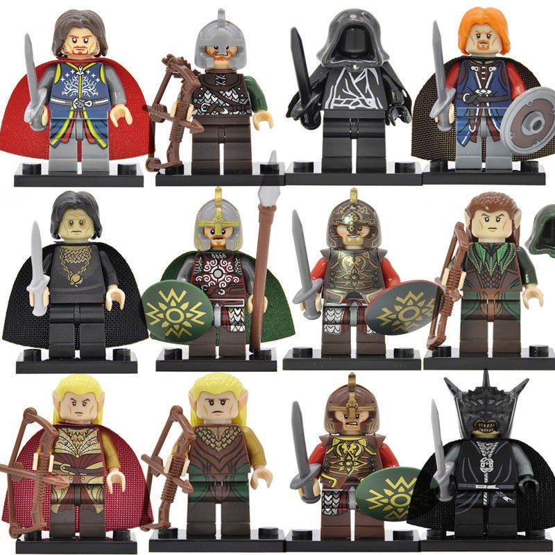 12pcs The Lord of the Rings Sauron Ringwraith Haldir Theoden Legolas Minifigures