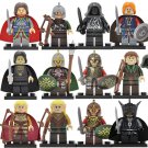 12pcs The Lord of the Rings Sauron Ringwraith Haldir Theoden Legolas Minifigures