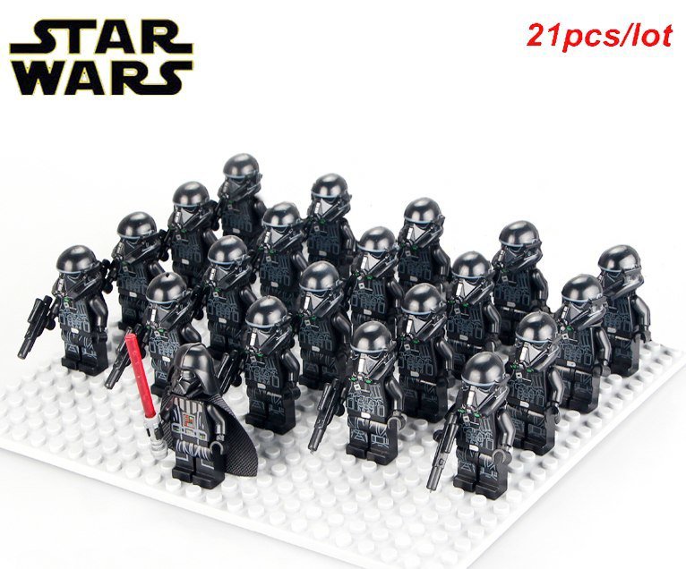 21pcs/set Death Troopers Commander Darth Vader Star Wars Rogue One Minifigures