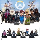 8pcs/set Iconic Overwatch Minifigures Hunting McRae Half-Tibet Mad Rat Death Toy