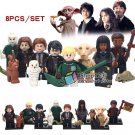 8pcs/set Harry Potter Movie Dobby Lord Voldemort Ron Weasley Draco Minifigures