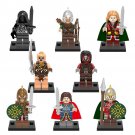 8pcs Lord of the Rings Minifigures Eowyn Theoden Aragorn Uruk-hai Orc RingWraith