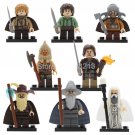 8pcs The Lord of the Rings Minifigures Gandalf Saruman Aragorn Samwise Radagast