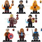 8pcs Superhero Avengers Endgame Thor Valkyrie Ancient One Tony Stark Minifigures