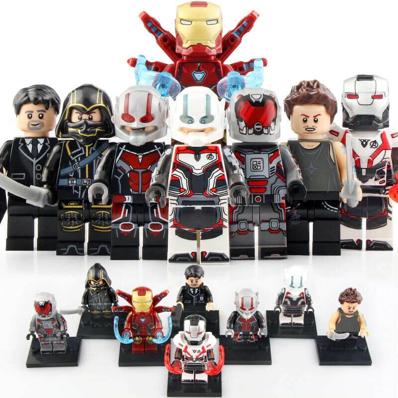 8pcs/set Avengers Endgame Iron Man Ant-man Hawkeye Happy Hogan Minifigures New