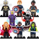 8pcs/set Avengers Endgame Shuri Gamora Pepper Potts Wasp Falcon Minifigures New