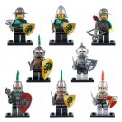 8pcs/set Dragon Frightening Warrior Medieval Knights Gladiatus Minifigures