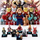 8pcs/set Iron Man MK1 MK5 MK41 MK50 Captain Marvel Outriders Minifigures