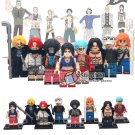 8pcs/set Anime One Piece Shanks Law ACE Brook Nami Sabo Franky Robin Minifigures