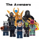 8pcs/set Avengers Infinity War Outriders Gamora Panther Vision Loki Minifigures