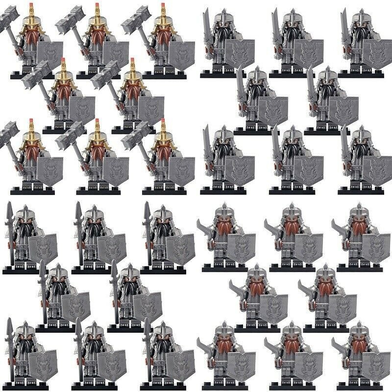32Pcs/set Dain Ironfoot The Dwarf army The Hobbit Lord Of The Rings Minifigures