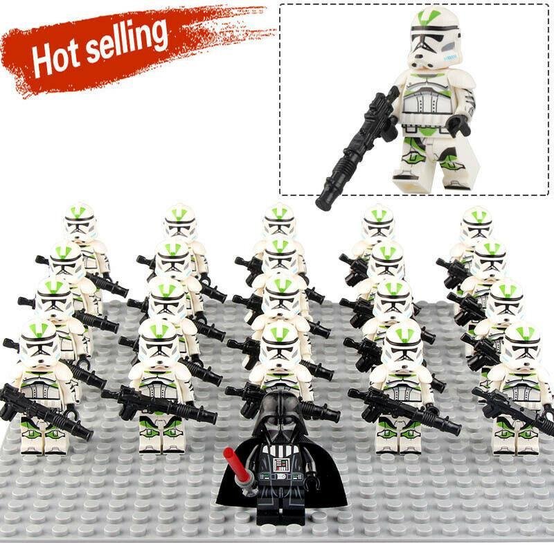 21Pcs/set 442nd Siege Battalion Clone Trooper Army Star Wars Minifigures Toys