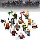 12Pcs Dwarves The Hobbit Thorin Dain II Ironfoot Fili Dwalin Balin Minifigures