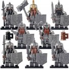 8Pcs/set Dwarves Army Warriors The Hobbit Battle of the Five Armies Minifigures