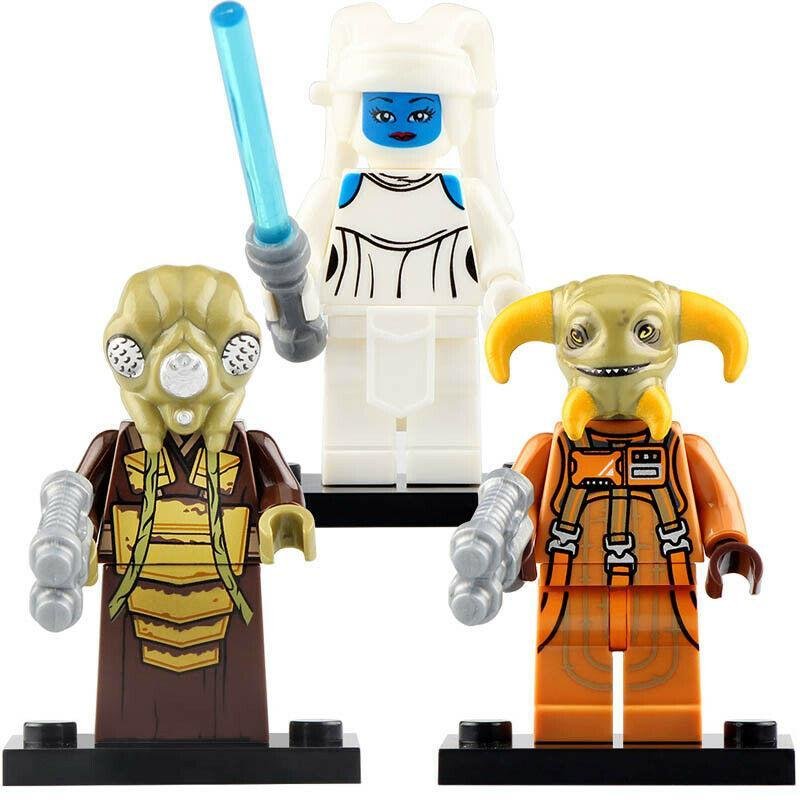 3Pcs/set Zuckuss Aayla Secura Boolio - Star Wars Minifigures Building Toys Gift