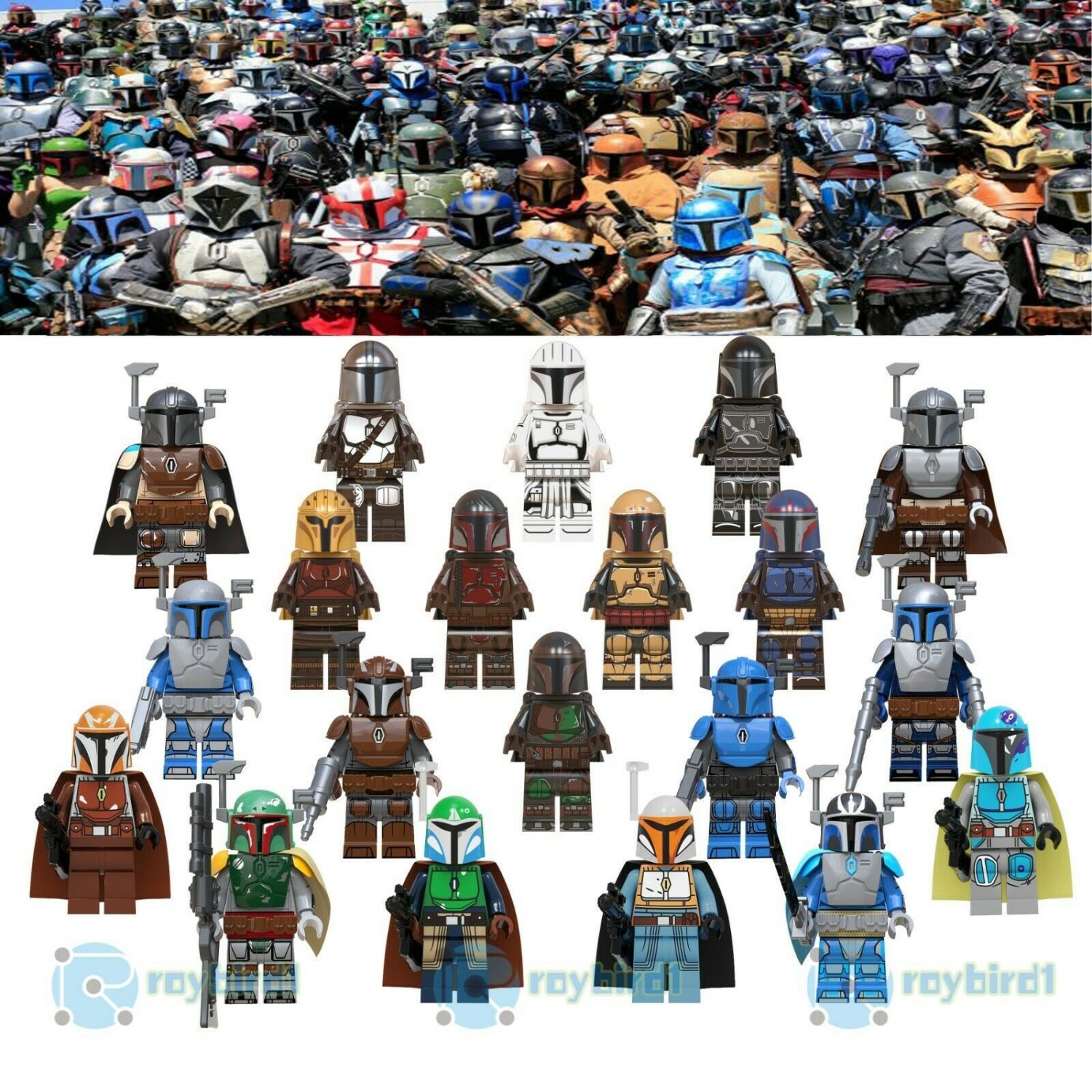 20Pcs Different Style The Mandalorian Bounty Hunter Star Wars  Minifigures
