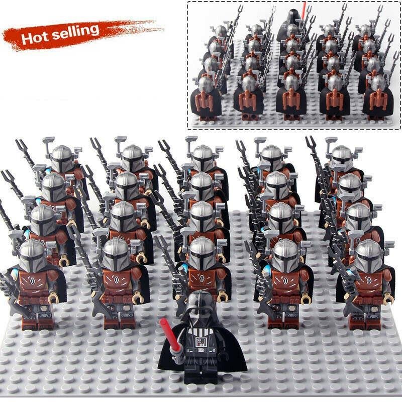 21Pcs The Mandalorian [Bounty Hunter] Star Wars  Minifigures Block Gift Toys