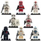 8Pcs/set Clone Troopers Army Military Star Wars  Minifigures Block Toys Gift