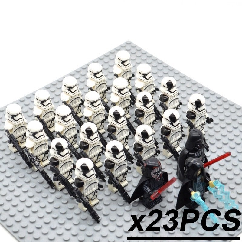23Pcs/set Star Wars Army Palpatine Kylo Ren Darth Vader Stormtrooper Minifigures