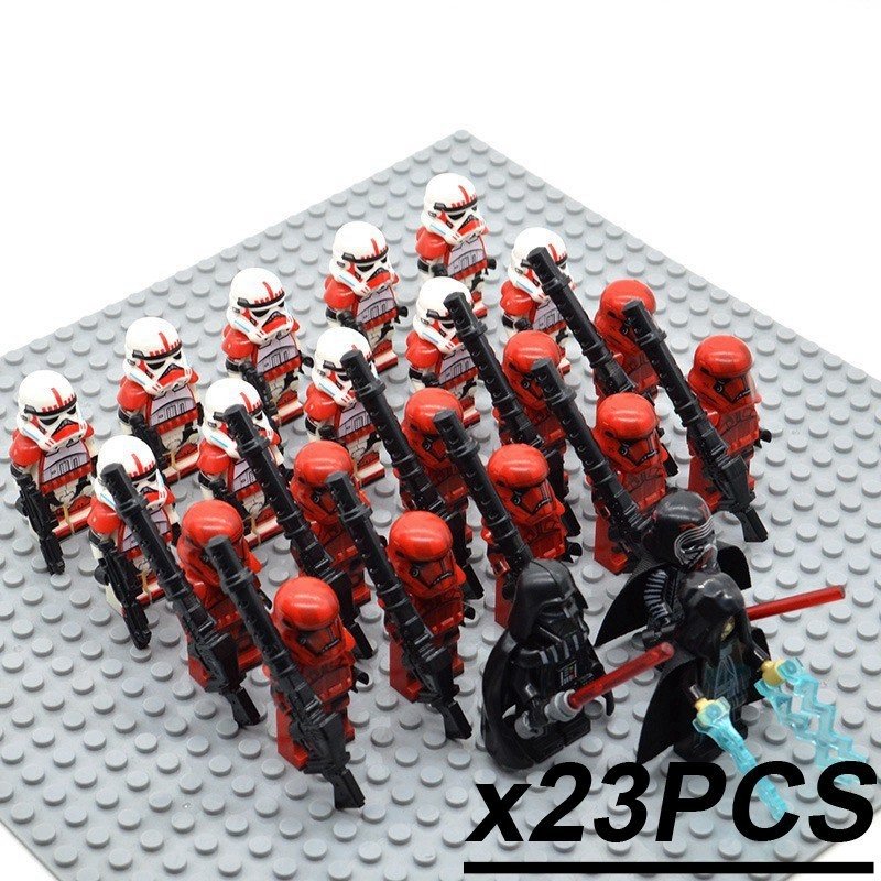 23Pcs Star Wars Rise of Skywalker Palpatine Kylo Ren Sith troopers Minifigures