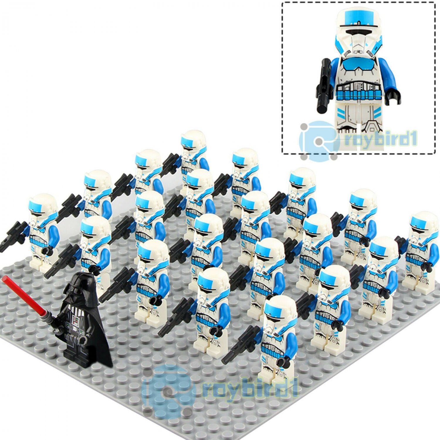 21Pcs/set Imperial Transport Pilot Army Military Star Wars Minifigures Toys