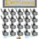 21Pcs/set The Lord Of The Ring Hobbit Dwarf Army Trident Sword Minifigures