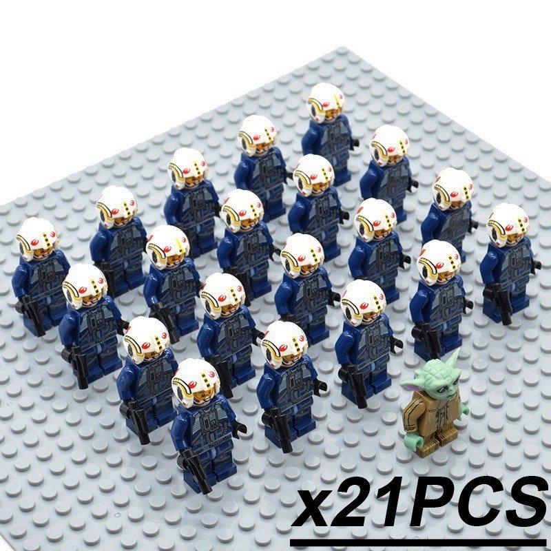21Pcs/set Master Yoda leads The Rebel troopers Army Star Wars  Minifigures