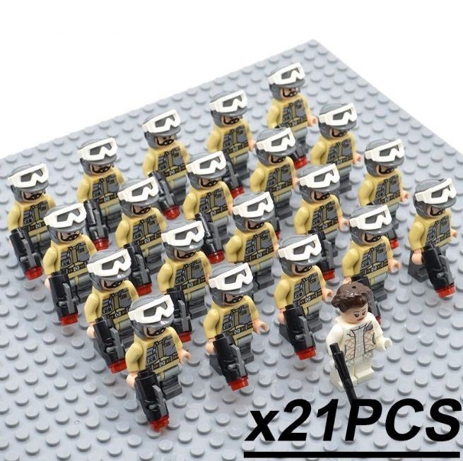 21Pcs/set Princess Leia Organa and Rebel Trooper Army Star Wars  Minifigures