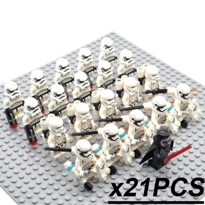 21Pcs Star Wars Kylo Ren First Order Stormtrooper Jet Troopers  Minifigures