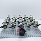 21Pcs/set 442nd Siege Battalion Army Military Star Wars  Minifigure Toys