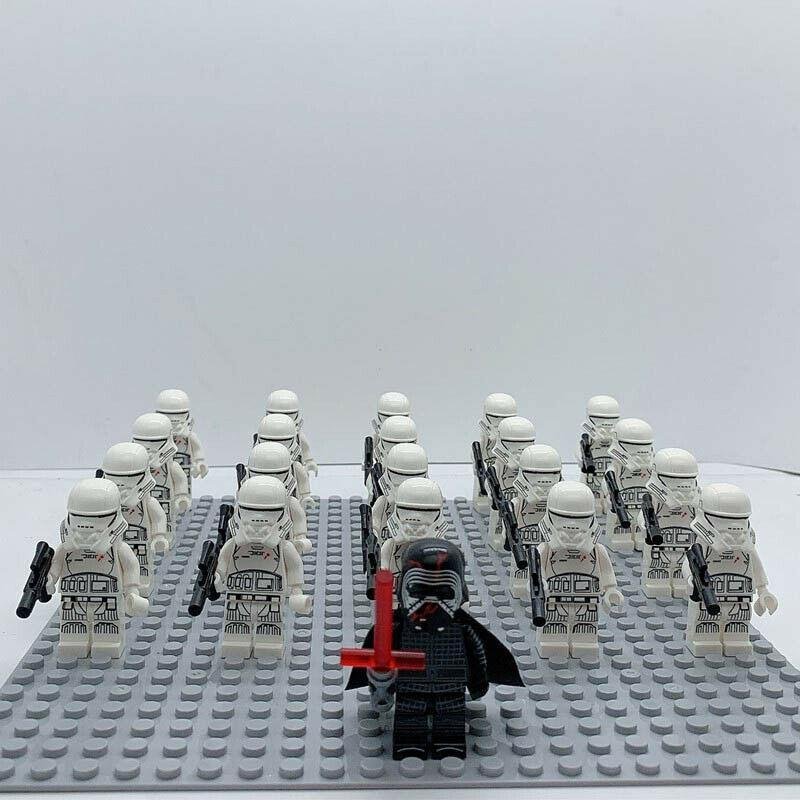 21Pcs/set Kylo Ren and Sith Jet Trooper Army Military Star Wars  Minifigure