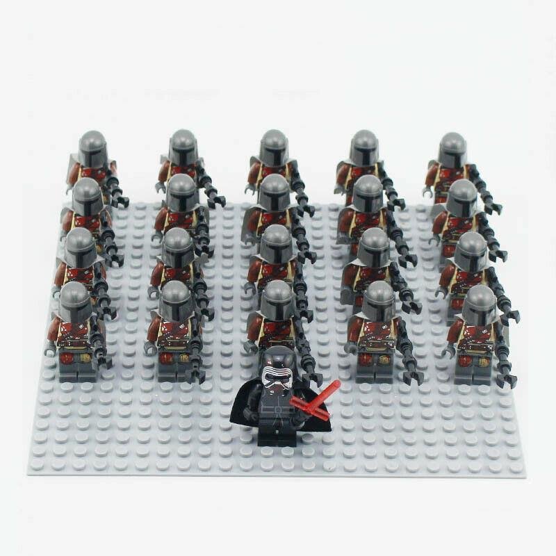 21Pcs/Set The Mandalorian Army Military Star Wars  Minifigure Building Toys