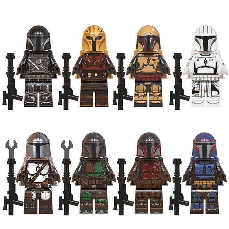 8Pcs/set The Mandalorian Star Wars  Minifigure Building Toys Gift